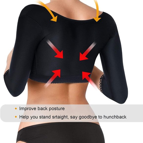 BRABIC Upper Arm Shaper Post Surgical Slimmer Compression Sleeves Posture Correc - Picture 8 of 8